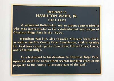 Hamilton Ward Jr. Bronze Cast Plaque Dedication Plaque Interior Signs Interior Signs Cast and Etched Plaques