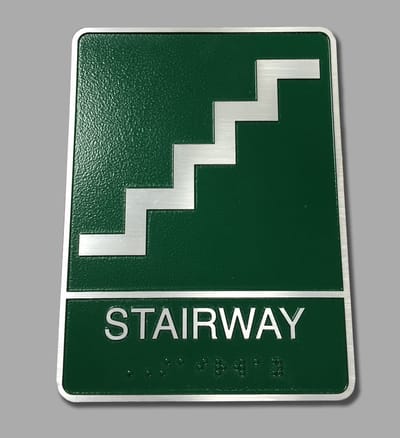 ADA and Wayfinding Stairway Sign