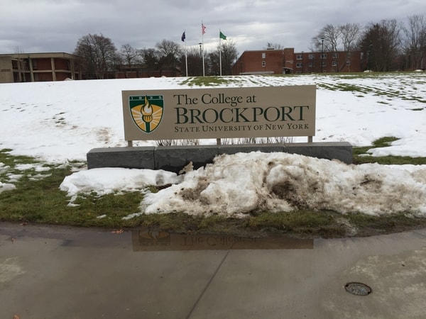 Exterior Non Illuminated Sign Brockport State College