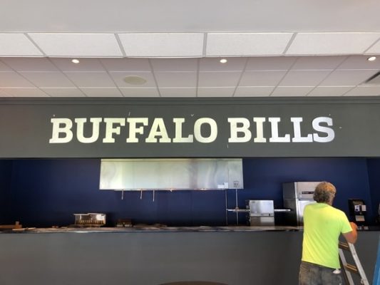N-227 Buffalo Bills aluminum Interior Signs Dimensional Letters Orchard Park, NY Erie County, NY Business Sports